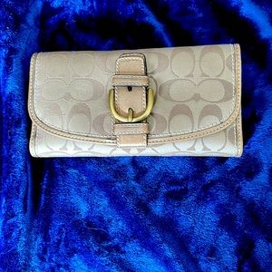 Coach canvas and leather Wallet